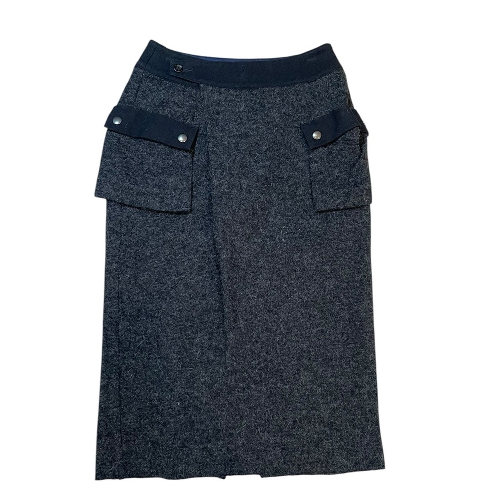 Johnbull Cargo Pocket Raw Edged Wool Skirts (26in)